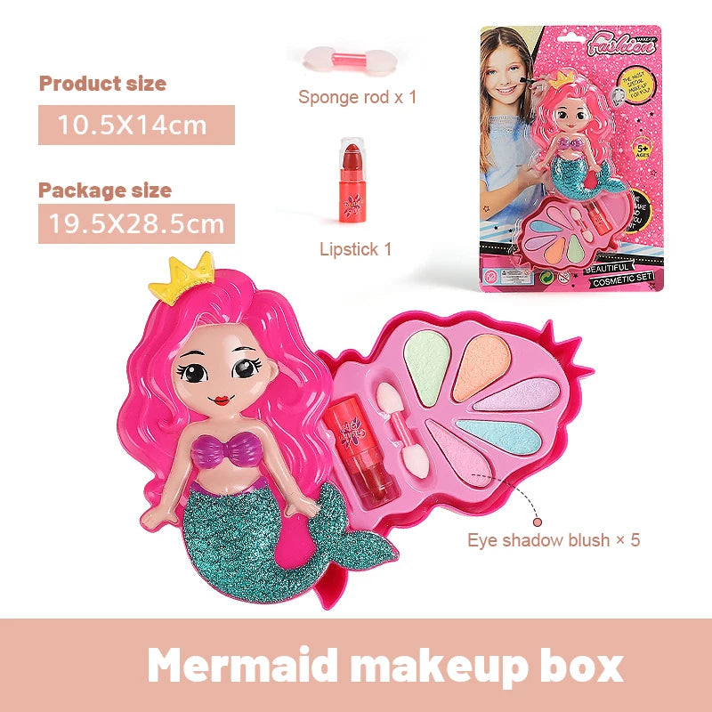 Simulation Girl Pretend Princess Makeup Toys Play House Children's Cosmetics  Lipstick Eyeshadow Set For Kids Party Cosplay Game