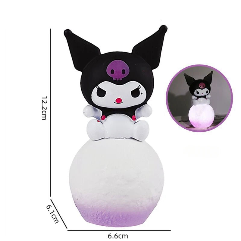 Sanrio Hello Kitty Night Light Luminous Children's Toy Bedside Lamp Anime Cartoon Kuromi Cinnamoroll Cute Children's Gift Gift