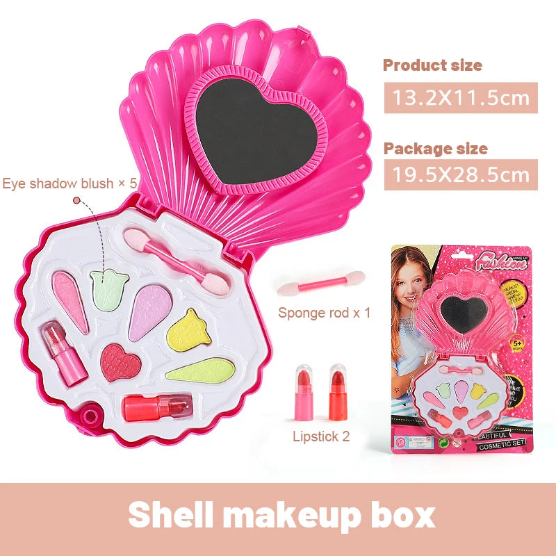 Simulation Girl Pretend Princess Makeup Toys Play House Children's Cosmetics  Lipstick Eyeshadow Set For Kids Party Cosplay Game