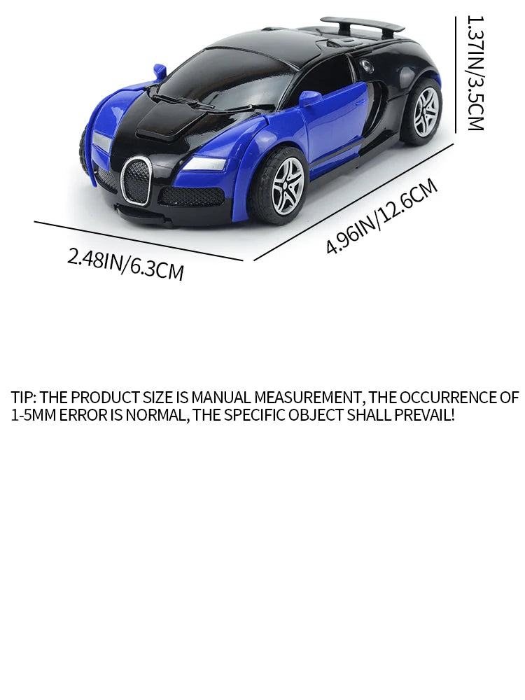 سيارة روبوتية قابلة للتحويل إلى شكل آلي، سيارة سباق قابلة للدفع والتحرك، هدايا عيد الفصح للأولاد